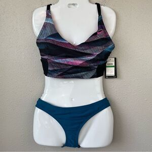 NWT Nike Swim Bikini and Matching Bottoms Size L